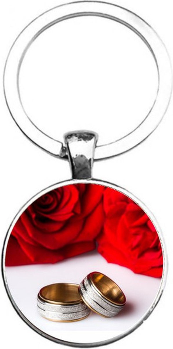 Sleutelhanger Glas - Trouwringen