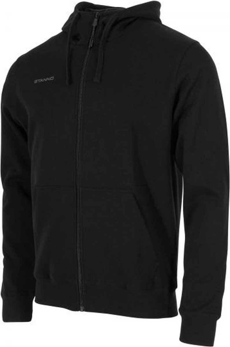 795x1200.jpg Stanno Base Hooded Full Zip Sweat Top - Maat 164 - Afbeelding 1