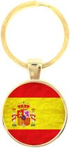 Porte-clés en Glas - Drapeau Espagne