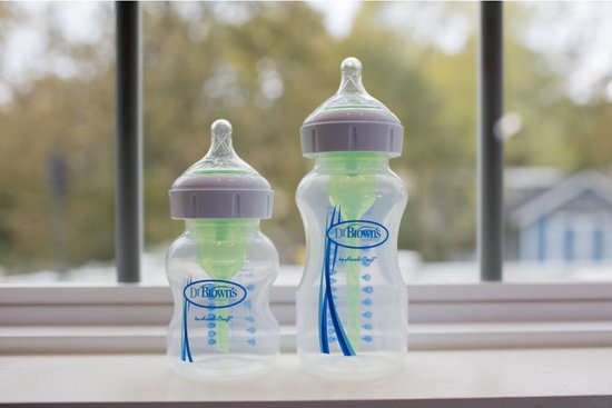 Dr. Brown's Options+ Anti-Colic Babyfles - Brede halsfles - 270ml