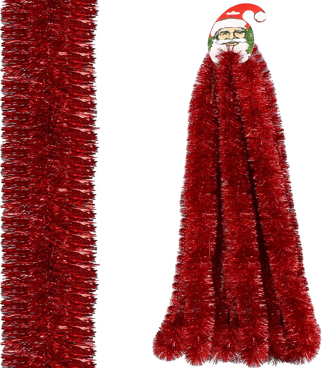 Springos Kerstslinger | Guirlande | Kerstversiering | 6 m | Rood – foto 7