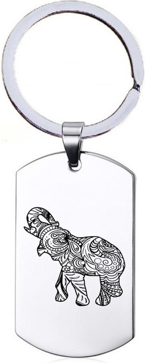 Sleutelhanger RVS - Olifant