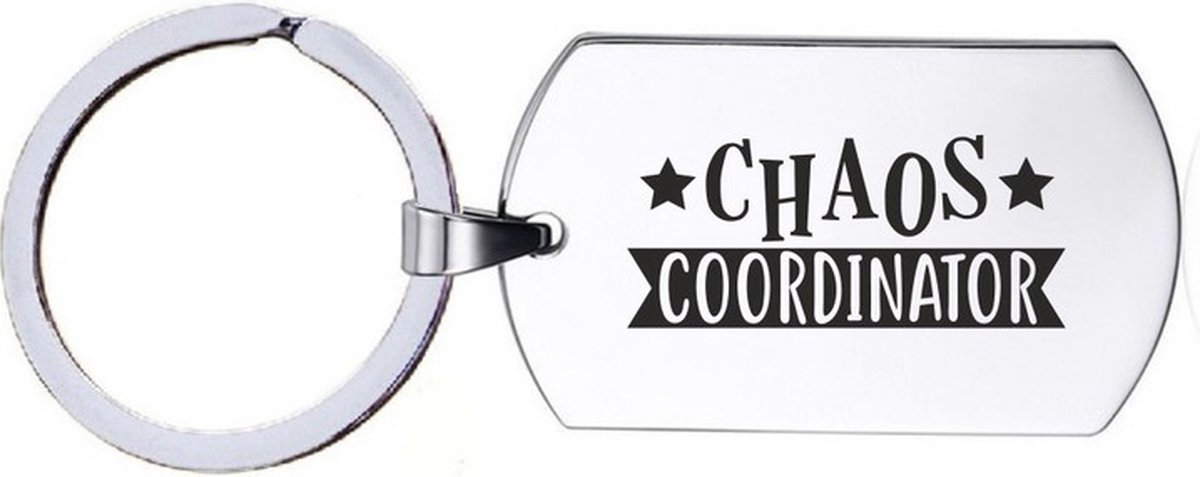 Sleutelhanger RVS - Chaos Coordinator