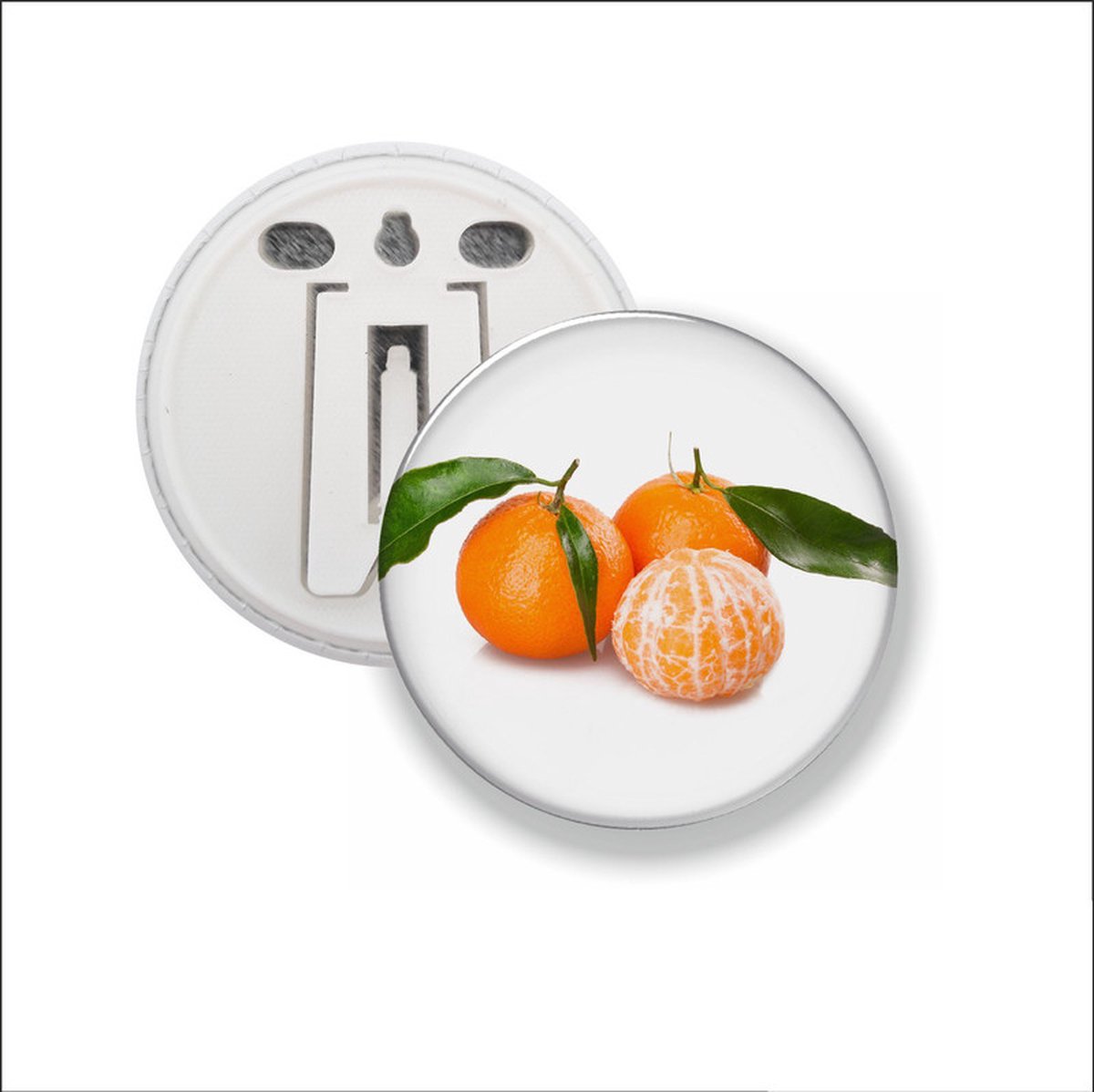 Button Met Clip - Manderijn