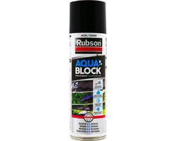 Foto: Rubson aquablock spray 300 ml zwart coating isolatie spray zwart overschilderbaar repair coating spray universele toepassing vloeibaar rubber seal rubber spray rubber coating 