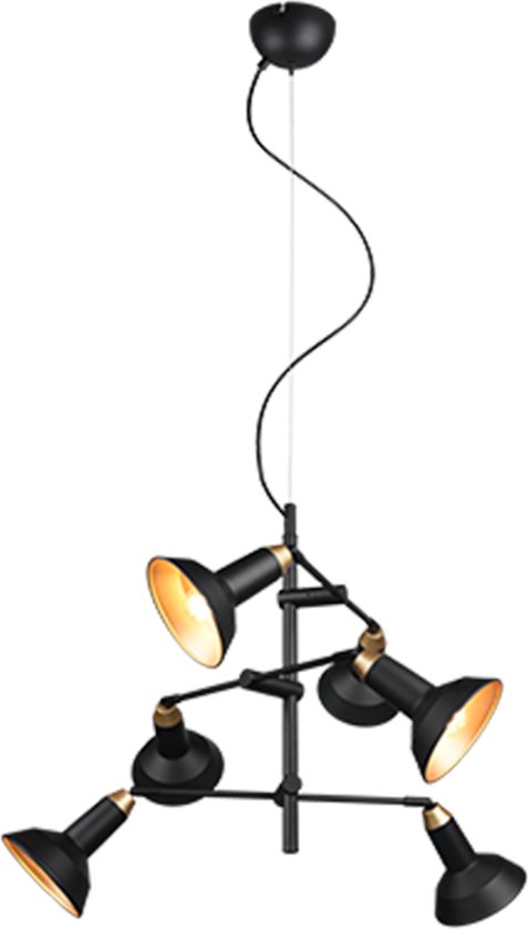 Trio Leuchten Roxie Hanglamp 6 X E14 Mat Zwart