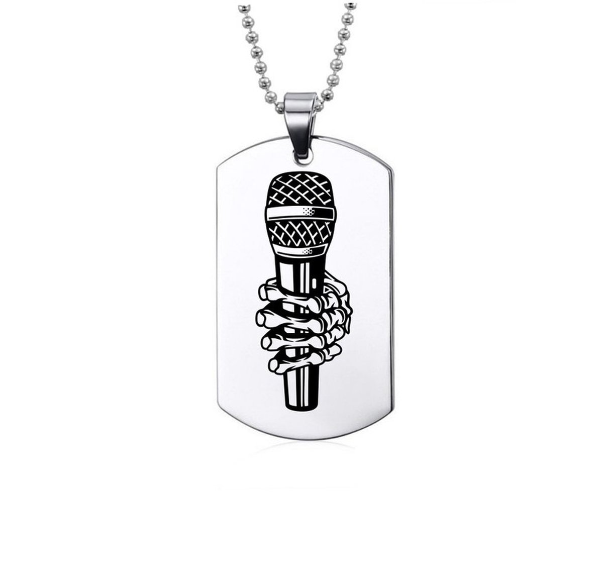 Ketting RVS - Microfoon