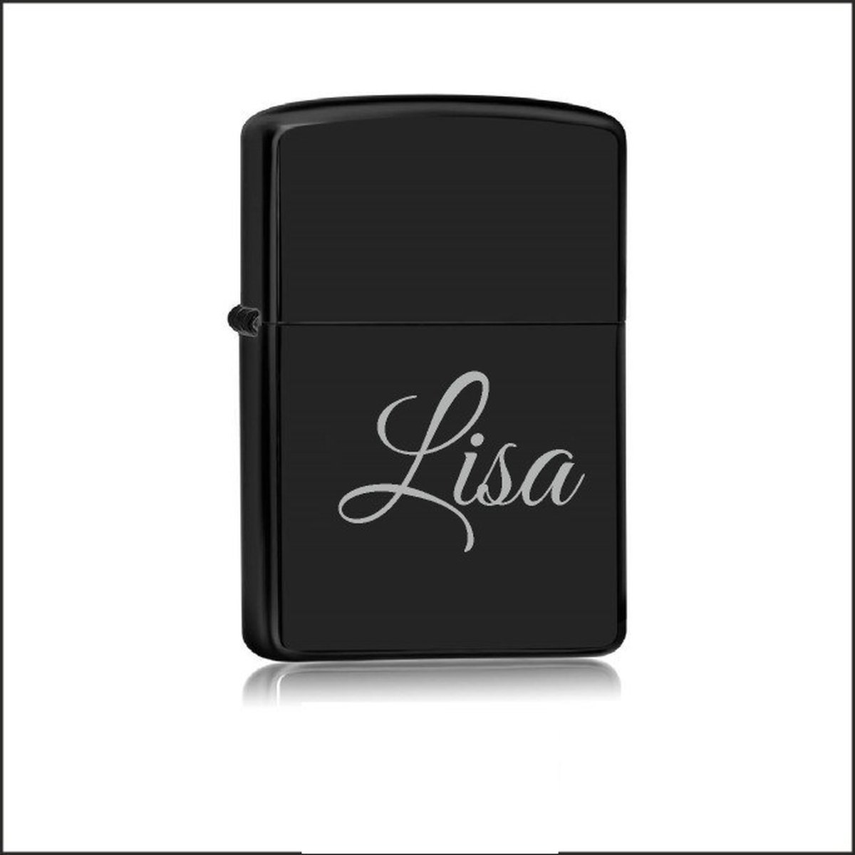 Aansteker Zwart Met Naam - Lisa