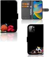 GSM Hoesje Geschikt voor iPhone 14 Bookcover Ontwerpen Voetbal, Tennis, Boxing… Sports