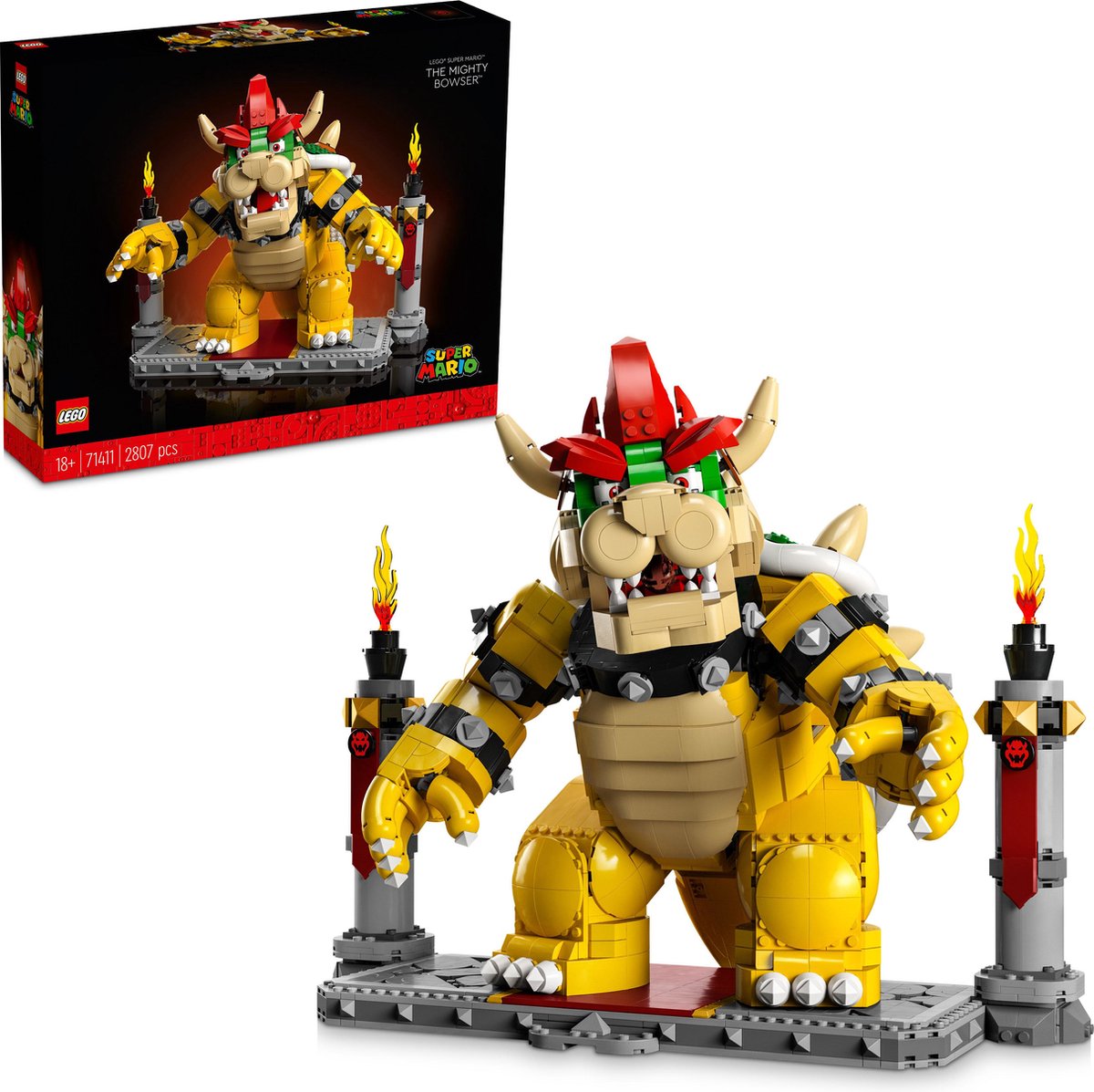 LEGO Super Mario De machtige Bowser, Bouwbaar 3D Model, Verzamelitem & Cadeau Idee - 71411 — afbeelding 22