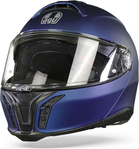 Casque moto AGV Tourmodular casque modulable bleu Galassia L | bol