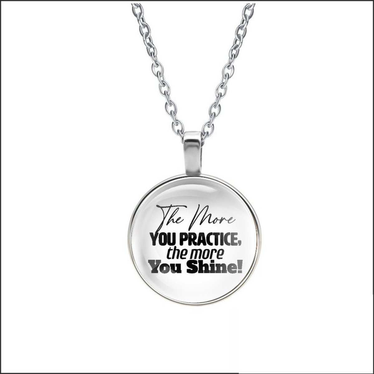 Ketting Glas - The More You Practice