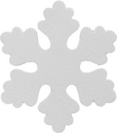 Witte sneeuwvlokken 50 cm - hangdecoratie / boomversiering wit