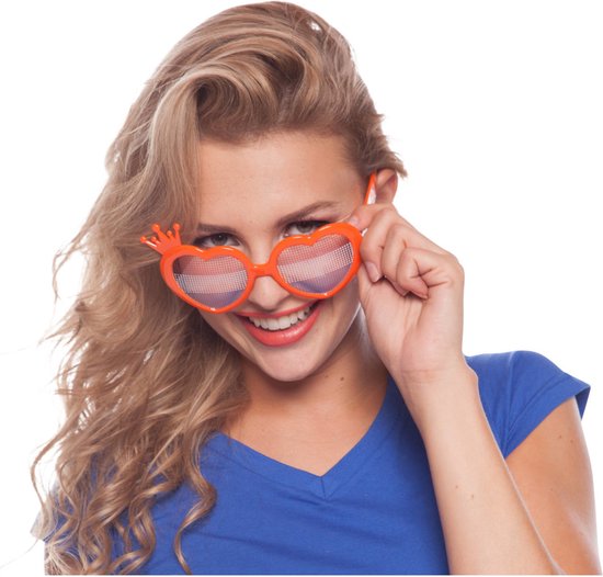 Lunettes Coeur Orange