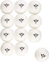 12 t.t. ballen, kleur wit, 1 ster competitie, 40 mm