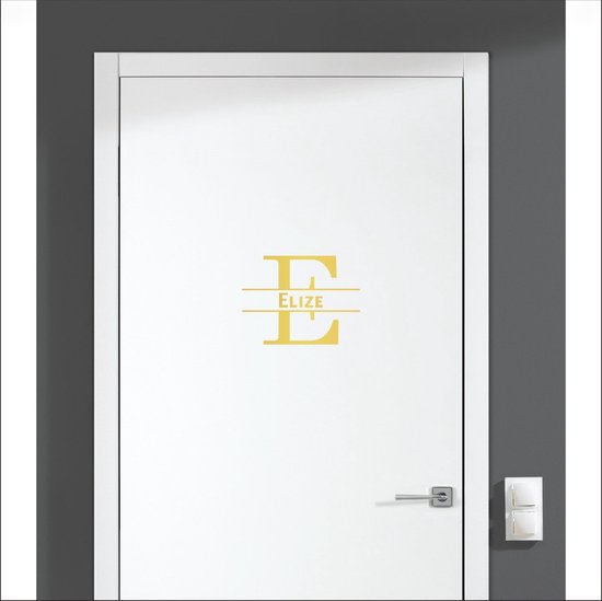 Deursticker Met Naam -  Elize - Goud