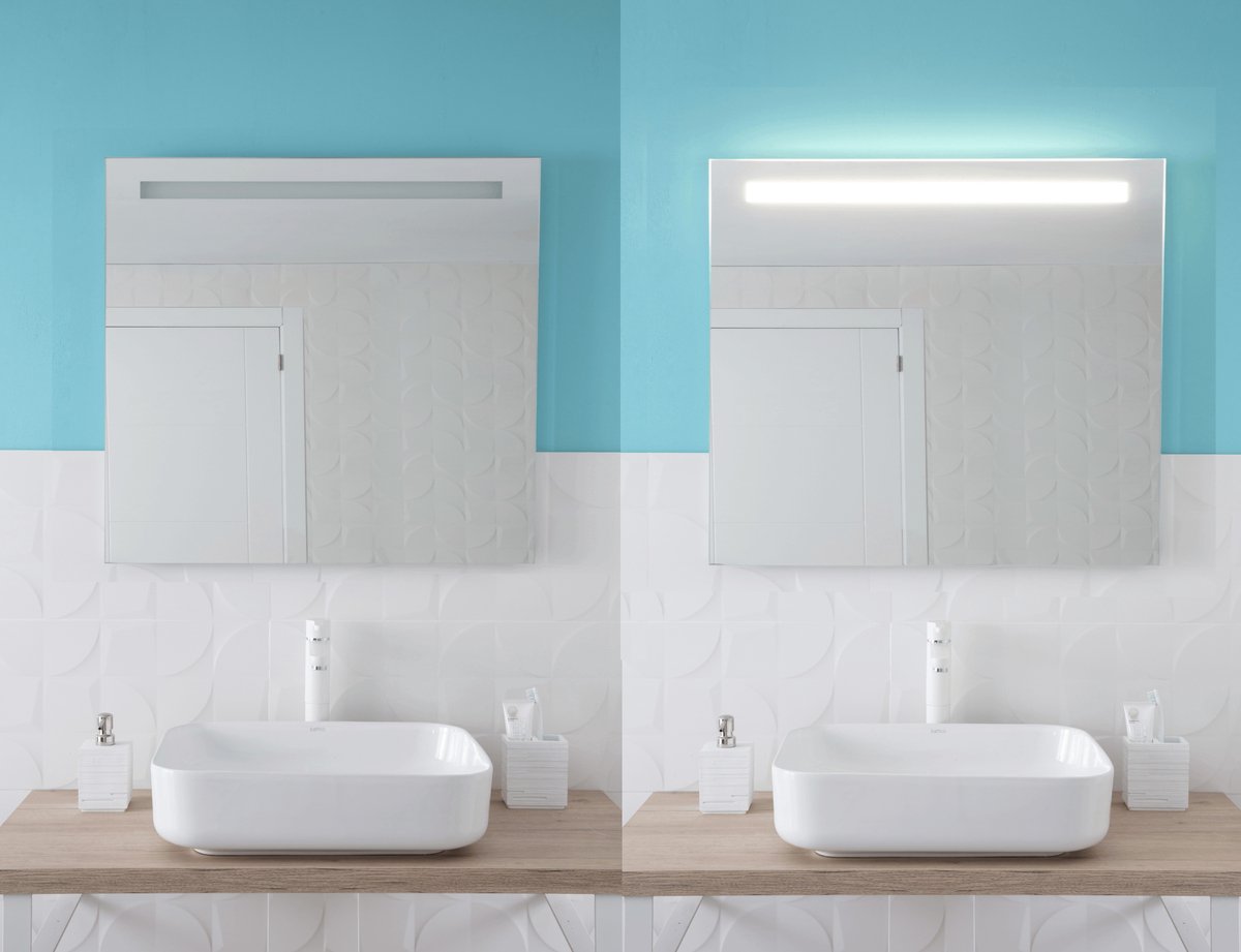 SENSEA - Miroir de salle de bain LED avec éclairage 19W ESSENTIAL - Lampe  miroir L.80... | bol.com