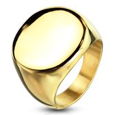 Ringen Dames - Ring Heren - Ring Heren - Ringen Mannen - Ring Dames - Ring Mannen - Mannen Ring - Herenring - Zegelring - Zegelring Heren - Goudkleurig - Vindi