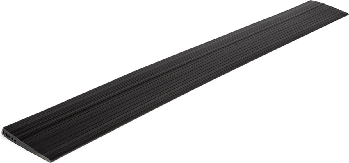 Rubbermagazijn - Oploopmat recht - Hoogte 1,2cm - Volrubber - Portieken - Galerijen - Drempels