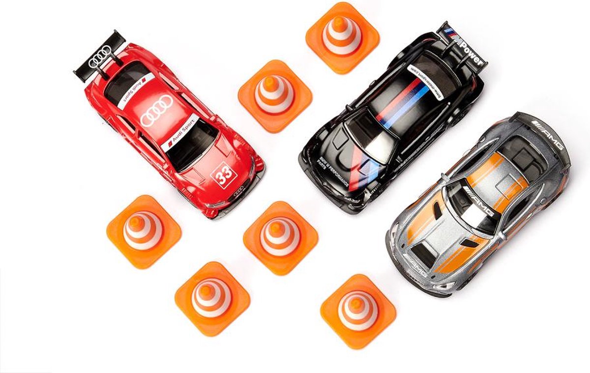 SIKU Super Cadeauset Race: 3 raceauto's met kegels thumbnail 2