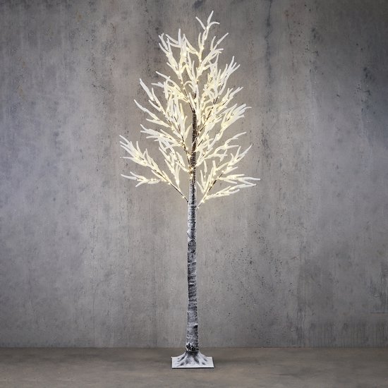 Luca Lighting Boom bruin flocked klassiek wit 270led IP 44 timer