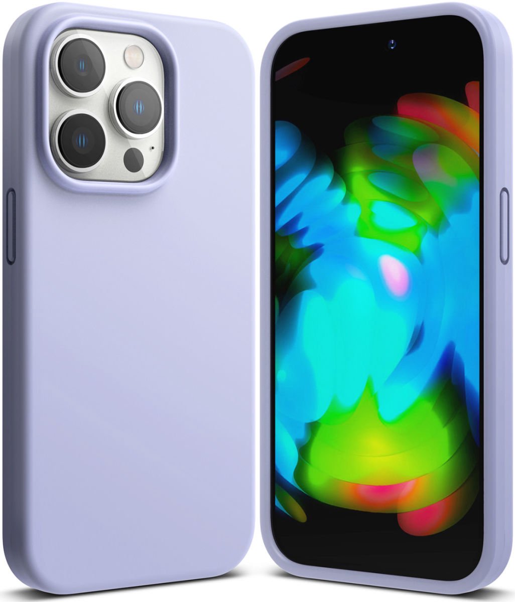 Ringke Silicone Hoesje Geschikt voor Apple iPhone 14 Pro Back Cover Paars