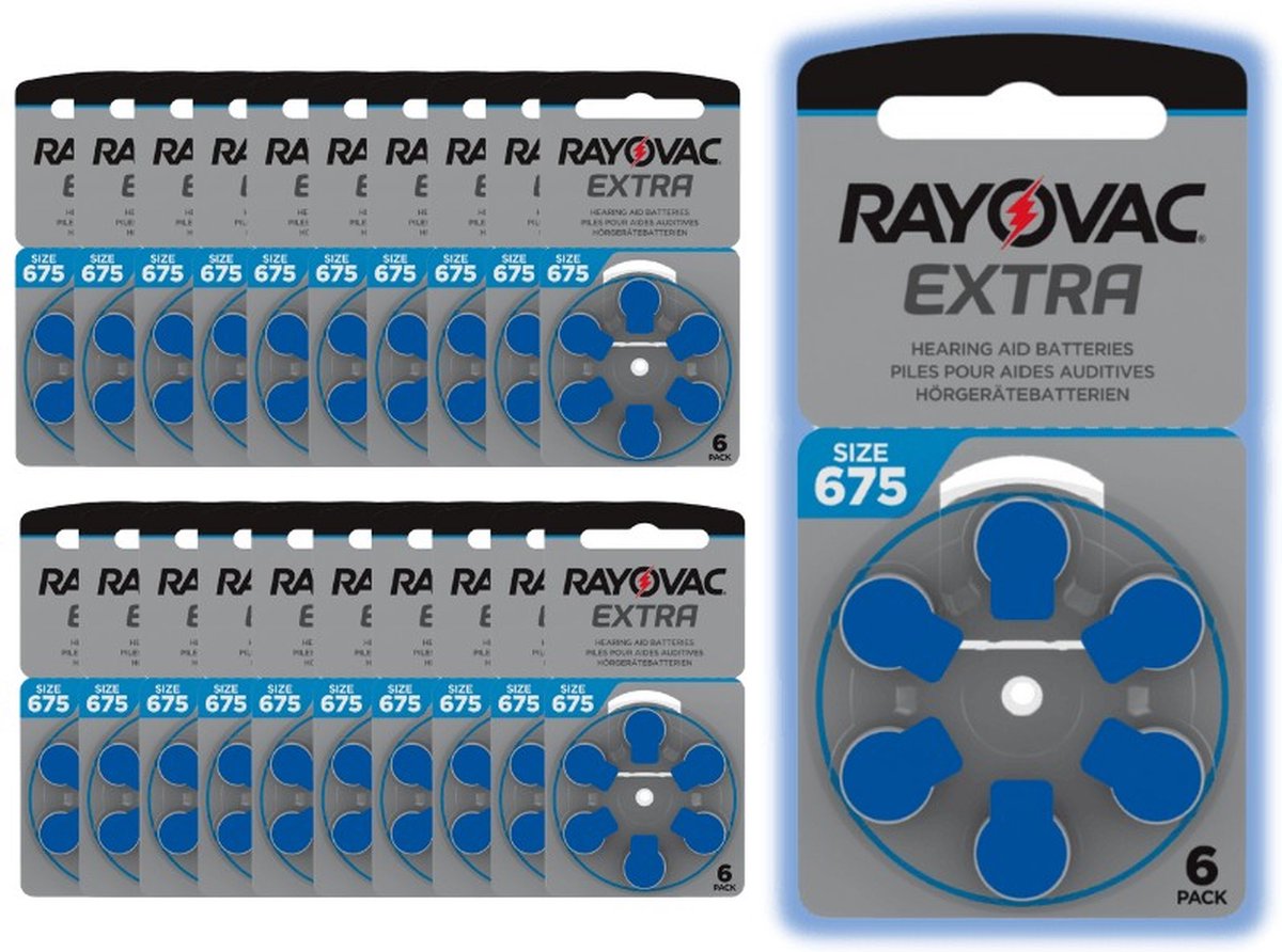 Rayovac 675 - PR44 Extra Advanced - 20 pakjes - 120 batterijen