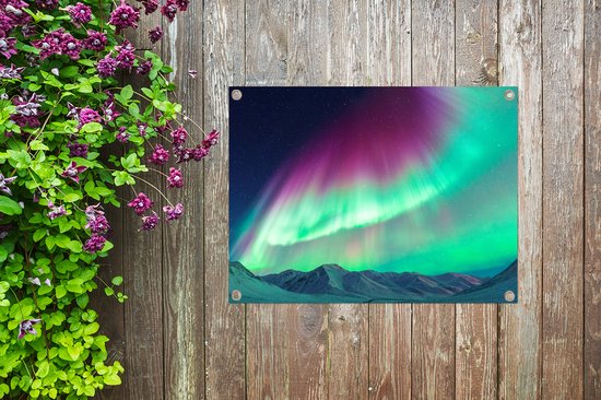Fraai affiche de jardin Northern Lights 60x40 cm - petit - Toile de jardin / Toile d'extérieur / Peintures pour l'extérieur (décoration de jardin)