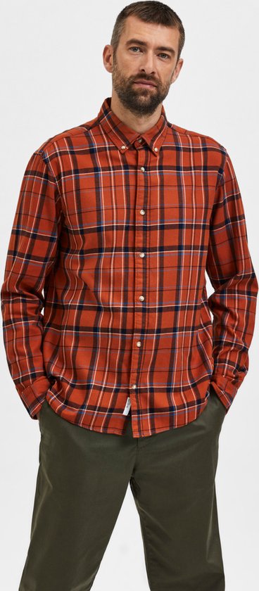 SELECTED HOMME SLHRELAXRAND SHIRT LS CHECK W Chemise Homme - Taille XL