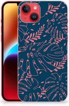Telefoonhoesje iPhone 14 Plus Silicone Back Cover Palm Leaves