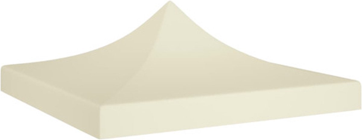 vidaXL Partytentdak 270 g/m² 2x2 m crème