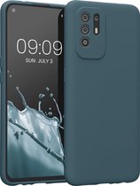 kwmobile telefoonhoesje geschikt voor Oppo A94 (5G) - Hoesje voor smartphone - Precisie camera uitsnede - TPU back cover in mat petrol