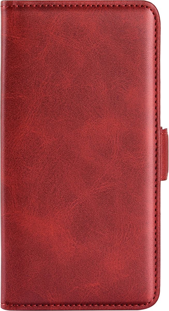 Mobigear Telefoonhoesje geschikt voor Realme 9i Hoesje | Mobigear Slim Magnet Bookcase Portemonnee | Pasjeshouder voor 3 Pasjes | Telefoonhoesje voor Pinpas / OV Kaart / Rijbewijs - Rood