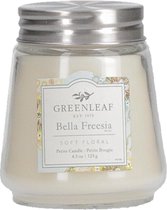 Greenleaf Geurkaars Bella Freesia 7 X 8 Cm Wax/glas Wit