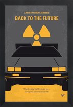 JUNIQE - Poster in houten lijst Back to the Future I -30x45 /Geel &