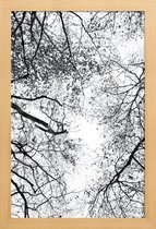 JUNIQE - Poster in houten lijst Reaching Into The Sky -40x60 /Grijs &