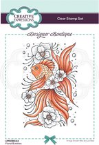 Creative Expressions Clear stamp - Vis met Bloemen - A6