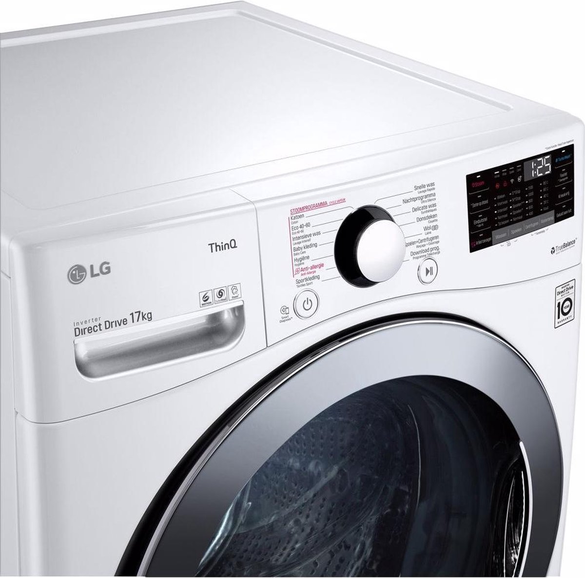 LG LC1R7N2 - 17 kg Wasmachine met TurboWash™ - Slimme AI DD™ motor - Minder strijken door stoom - ThinQ™