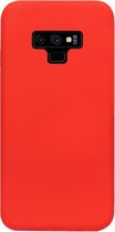 - ADEL Siliconen Back Cover Softcase Hoesje Geschikt voor Samsung Galaxy Note 9 - Rood