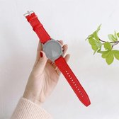 Voor Huawei Watch GT2 Pro Litchi Texture Leather Vervanging Polsband Horlogeband (rood)