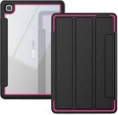 Voor Samsung Galaxy Tab A7 10.4 (2020) Acryl + TPU Horizontale Flip Smart Leather Case met Drie-vouwbare Houder & Wake-up / Sleep-functie (Rose Red)