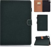 Voor iPad mini 4 / mini 3 / mini 2 / mini effen kleur tablet pc universele magnetische horizontale flip lederen tas met kaartsleuven en houder (groen)