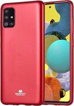 GOOSPERY JELLY Soft Cover met volledige dekking voor Galaxy A51 (rood)