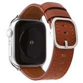 Voor Apple Watch Series 5 & 4 40mm / 3 & 2 & 1 38mm moderne gesp lederen band (bruin)