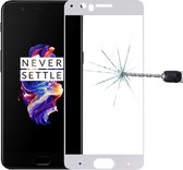 Voor OnePlus 5 0,26 mm 9H oppervlaktehardheid 2,5D explosieveilig zeefdruk Gehard glas Volledig scherm film (wit)