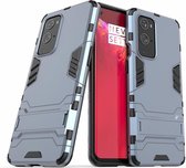Armor Kickstand Back Cover - OnePlus 9 Pro Hoesje - Blauw