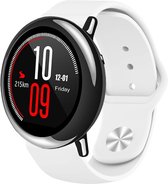 Siliconen Smartwatch bandje - Geschikt voor  Xiaomi Amazfit Pace sport band - wit - Horlogeband / Polsband / Armband