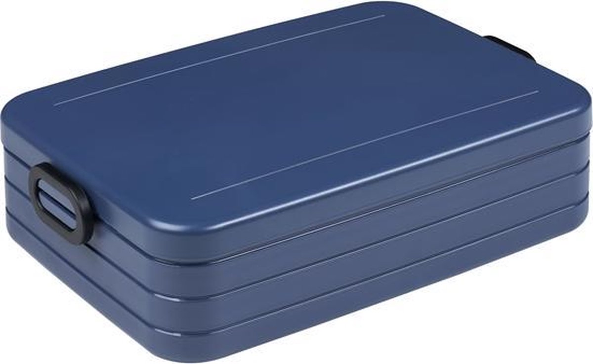 Mepal – Lunchbox Take a Break large – Geschikt voor 8 boterhammen – Nordic denim – Lunchbox voor vol