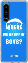 6F hoesje - geschikt voor Sony Xperia 5 III - Transparant TPU Case - Battle Royale - Where We Droppin' Boys #ffffff