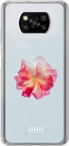 6F hoesje - geschikt voor Xiaomi Poco X3 Pro -  Transparant TPU Case - Rouge Floweret #ffffff